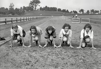 Women in Athletics - from 1900 - 1950